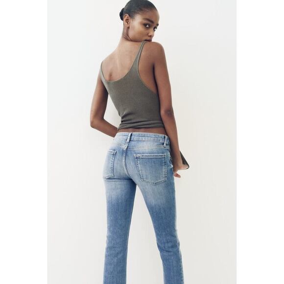 ZW LOW RISE SLIM CROPPED JEANS - Picture 2 of 7